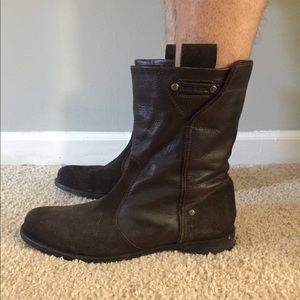 Men’s Diesel leather + suede boots